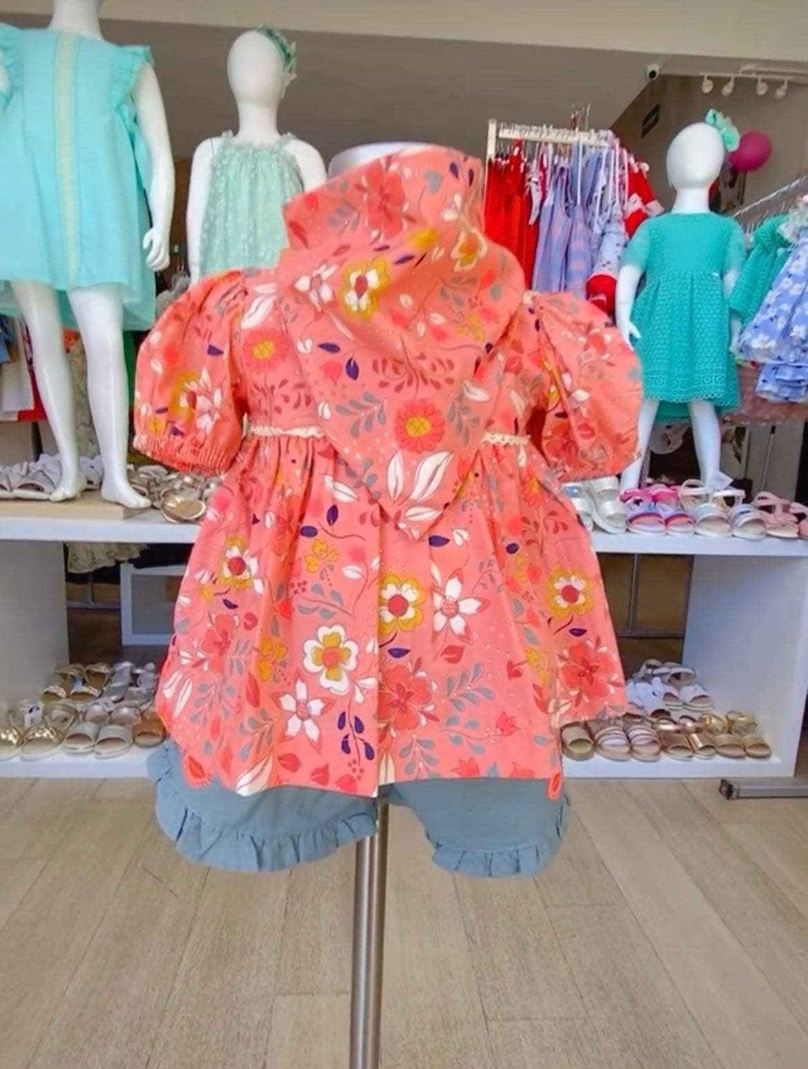 Set 3 piezas, short blusa y paleacate