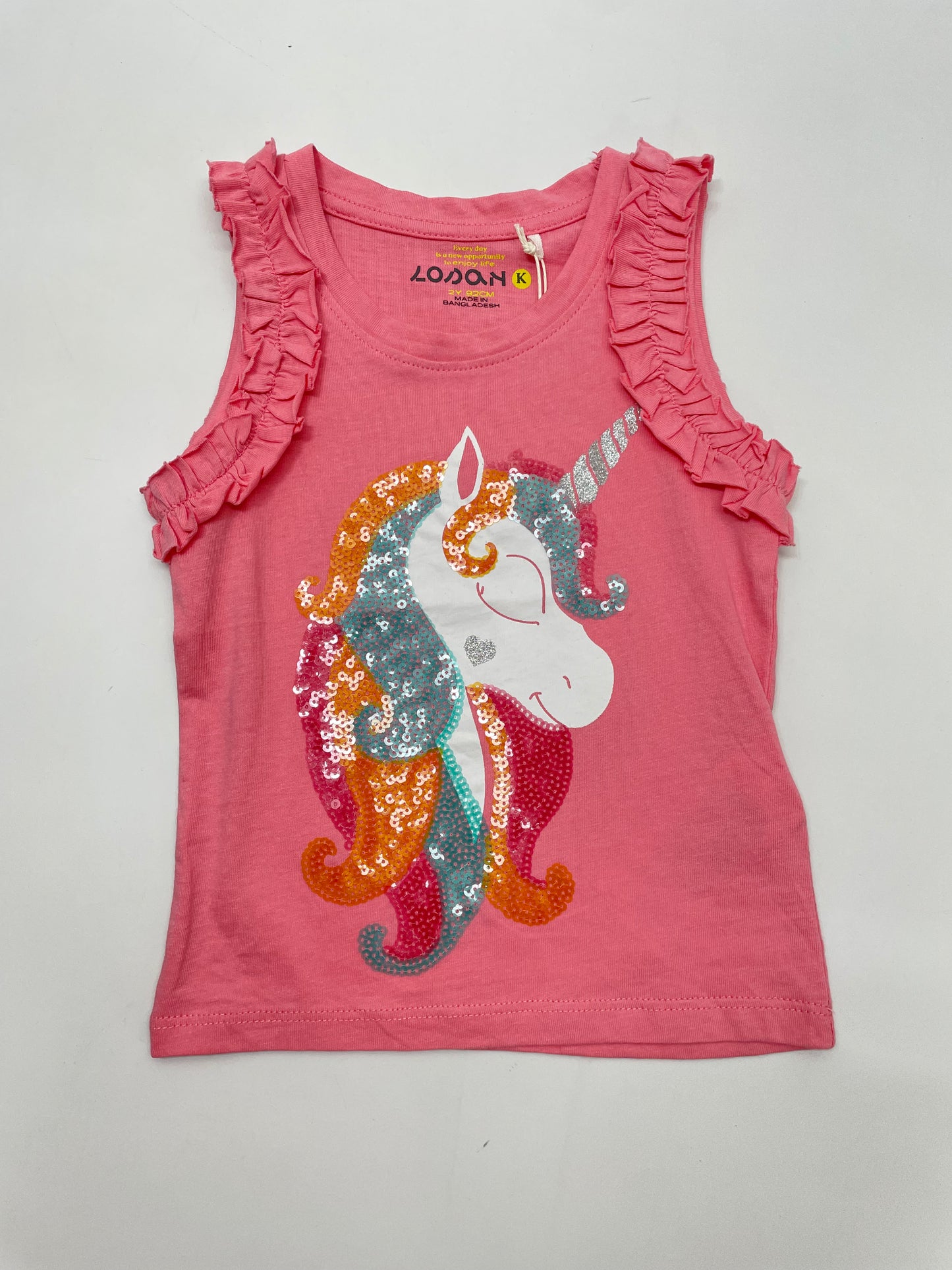 Set Unicornio Falda Tableada