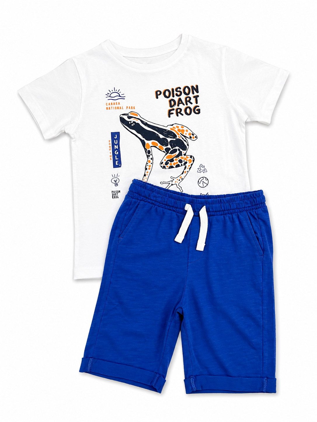 Conjunto Camiseta y Short Algodón Azul Marino