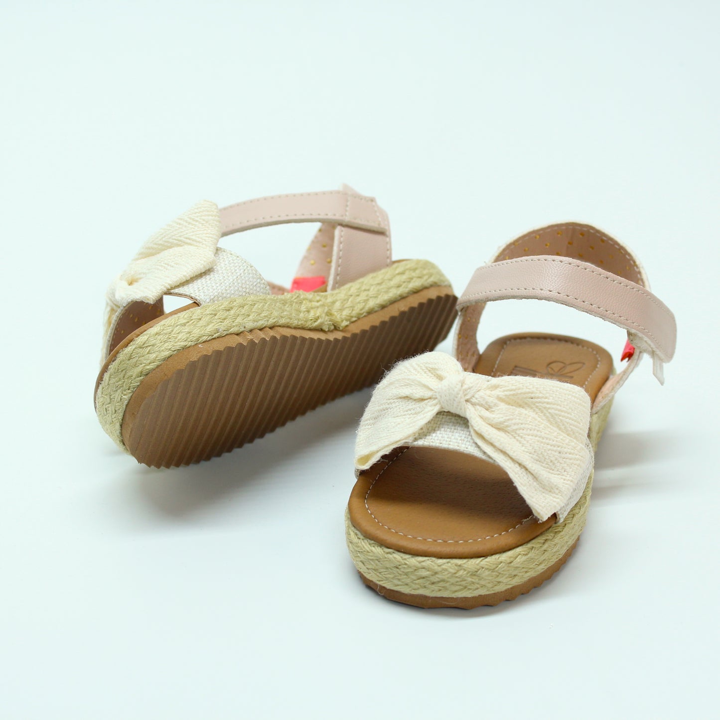 Huarache combinado moño