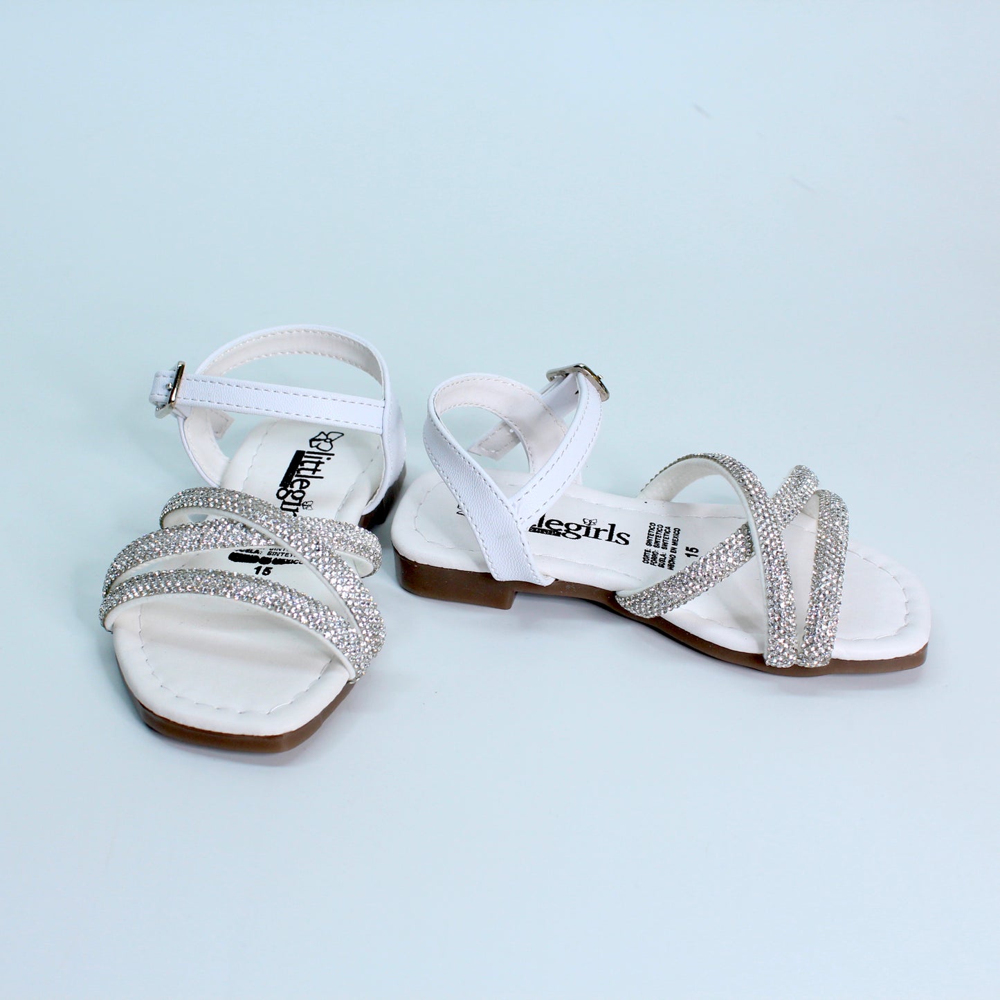 Huarache tiras plata