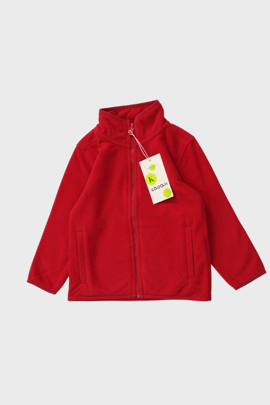 jacket polar dark red