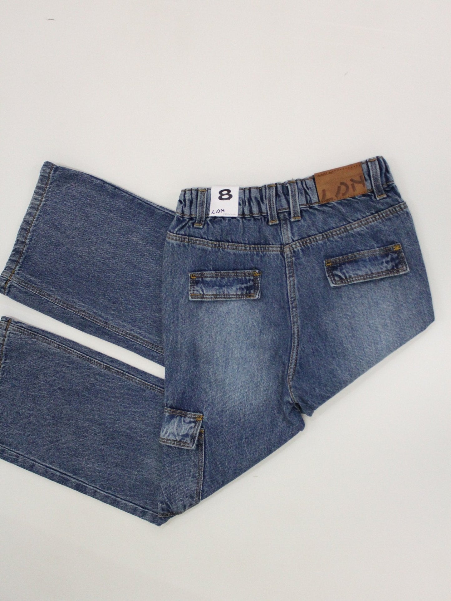 pantalón cargo, denim