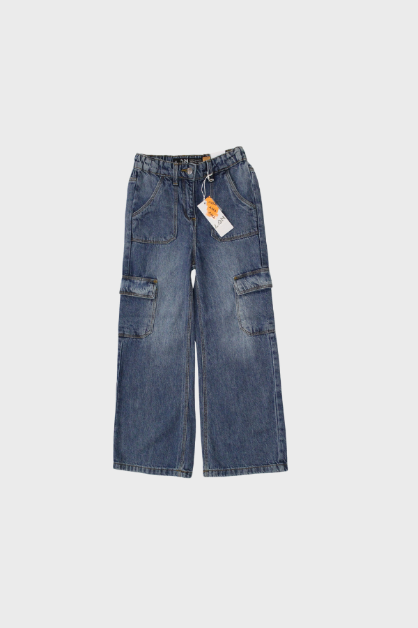 pantalón cargo, denim