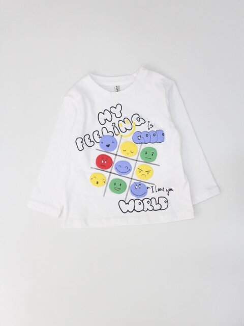 set camiseta manga larga con pantalón azul denim