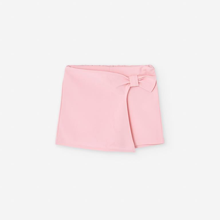 Set blusa blanca short rosa