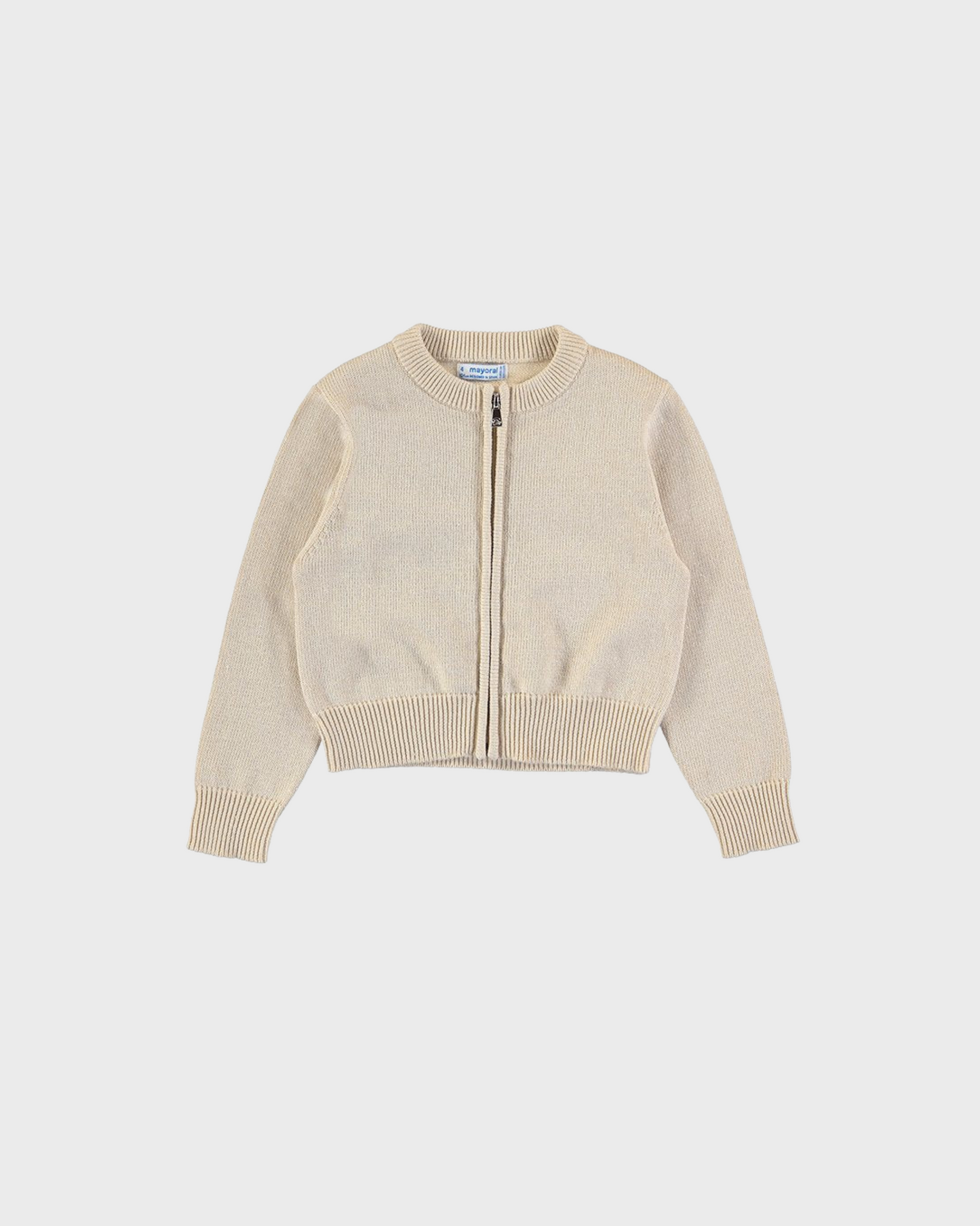 canguro tricot color almendra