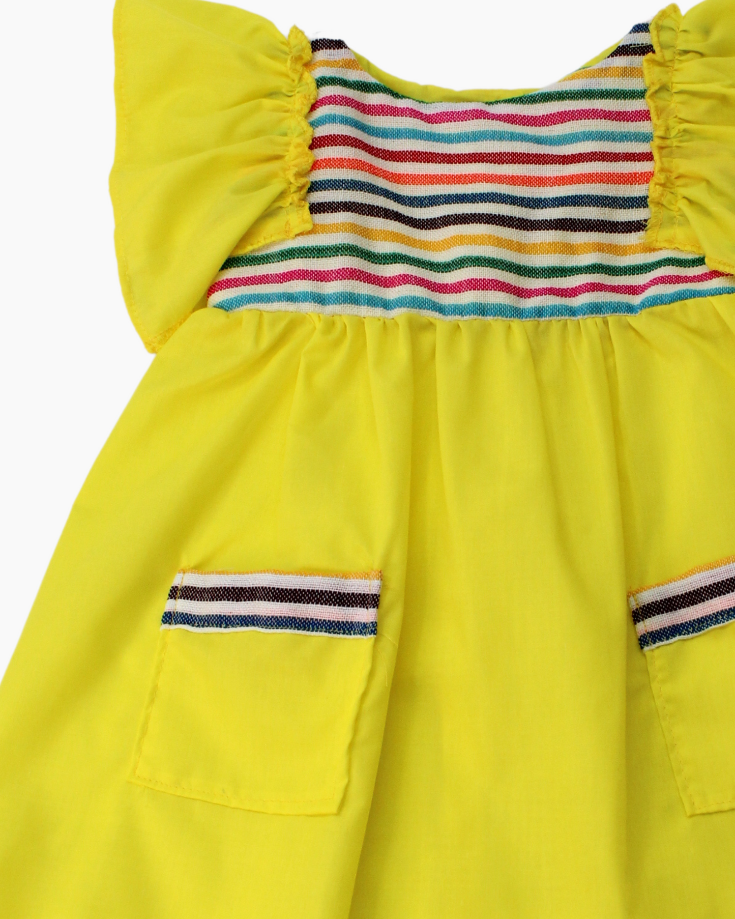 vestido patrio popelina amarillo