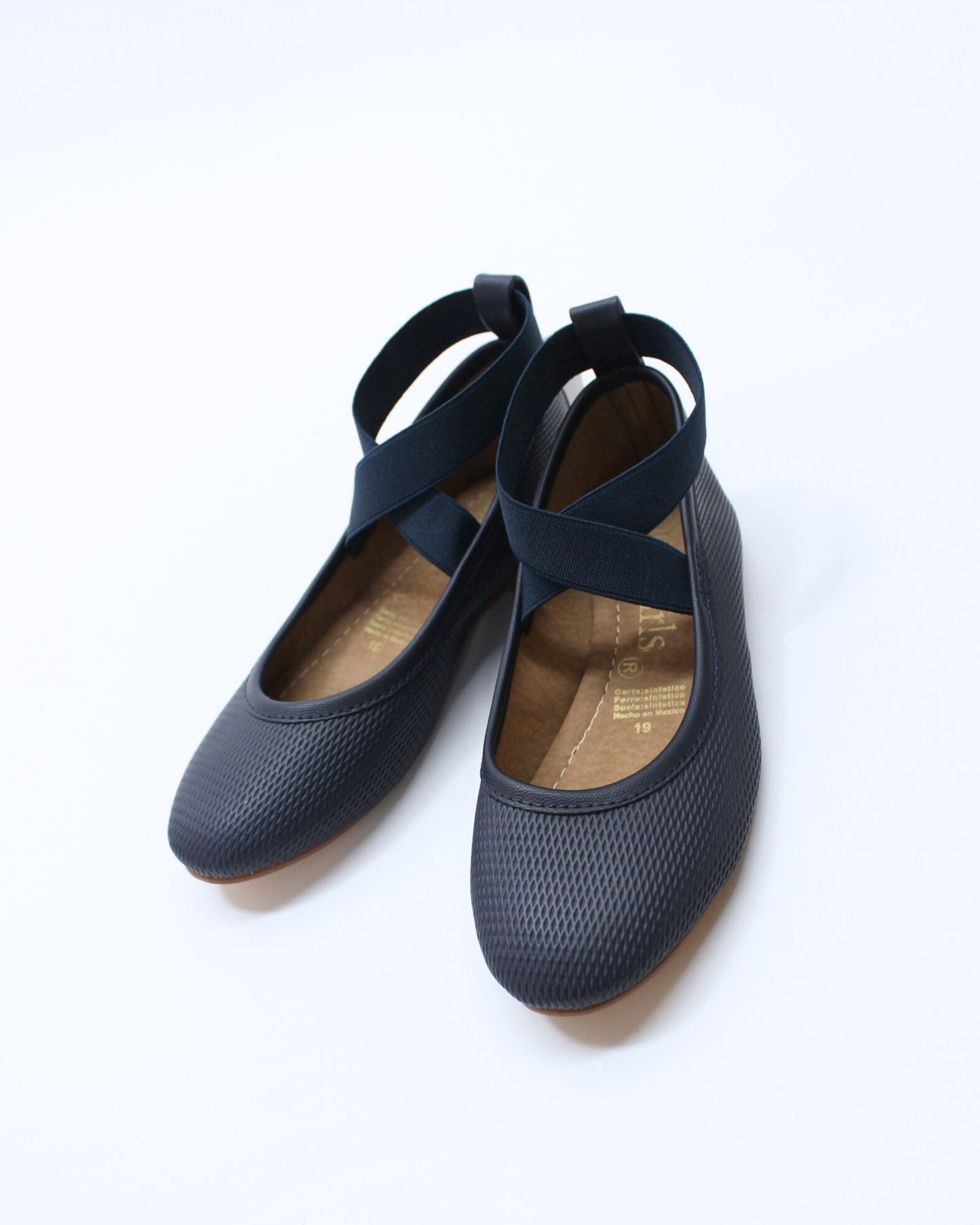 zapato marino elástico cruzado