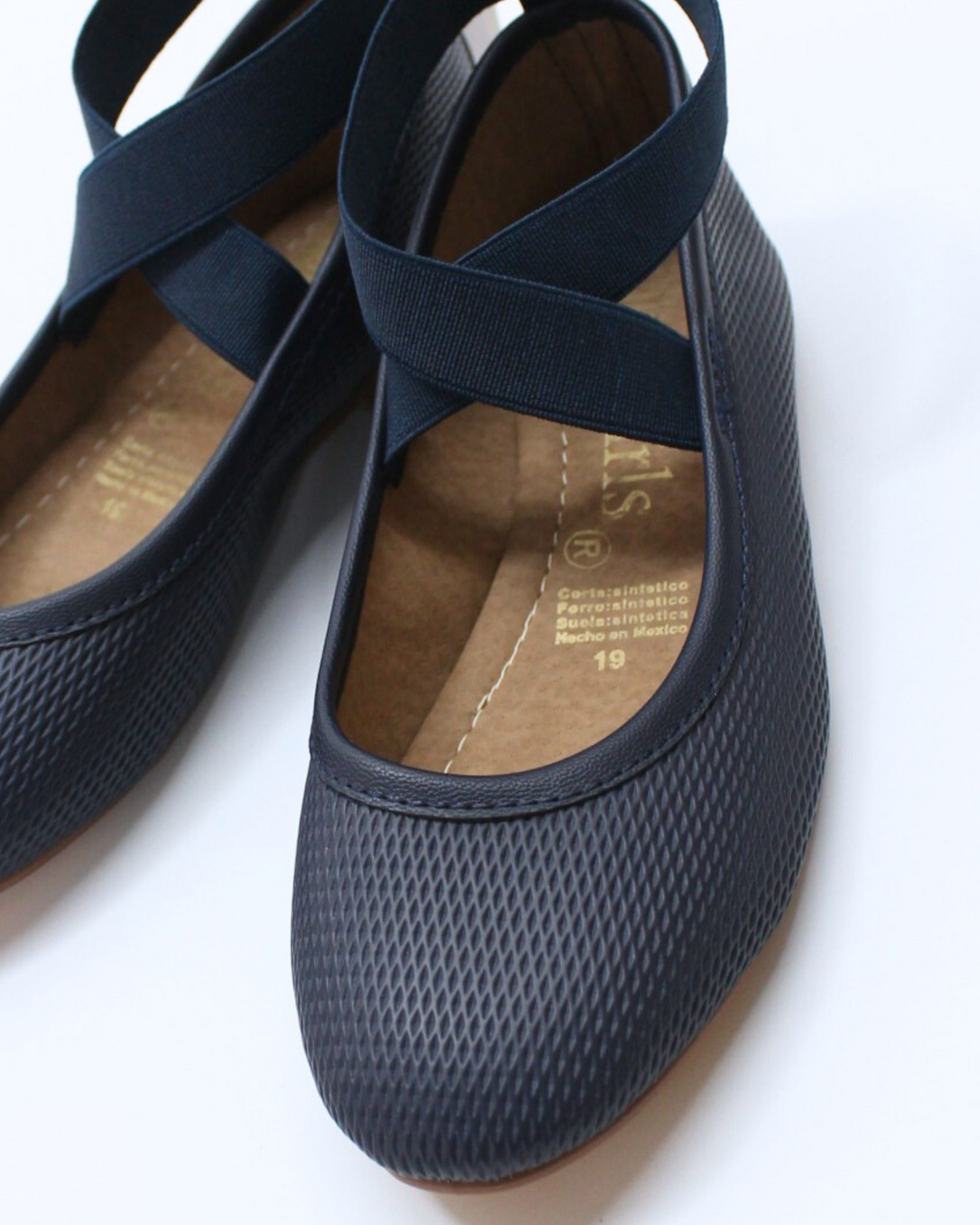 zapato marino elástico cruzado
