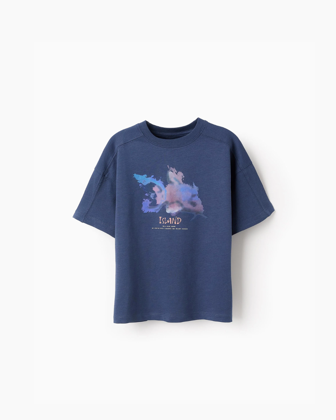 Conjunto camiseta azul short ligth orange