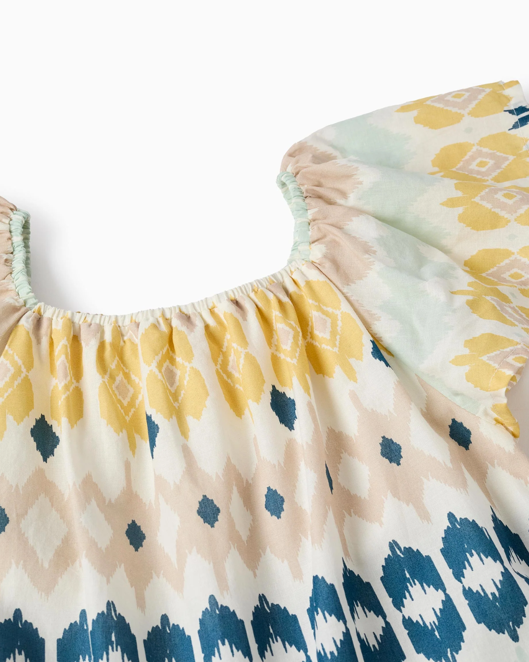 Vestido con Estampado Étnico para Niña, Multicolor