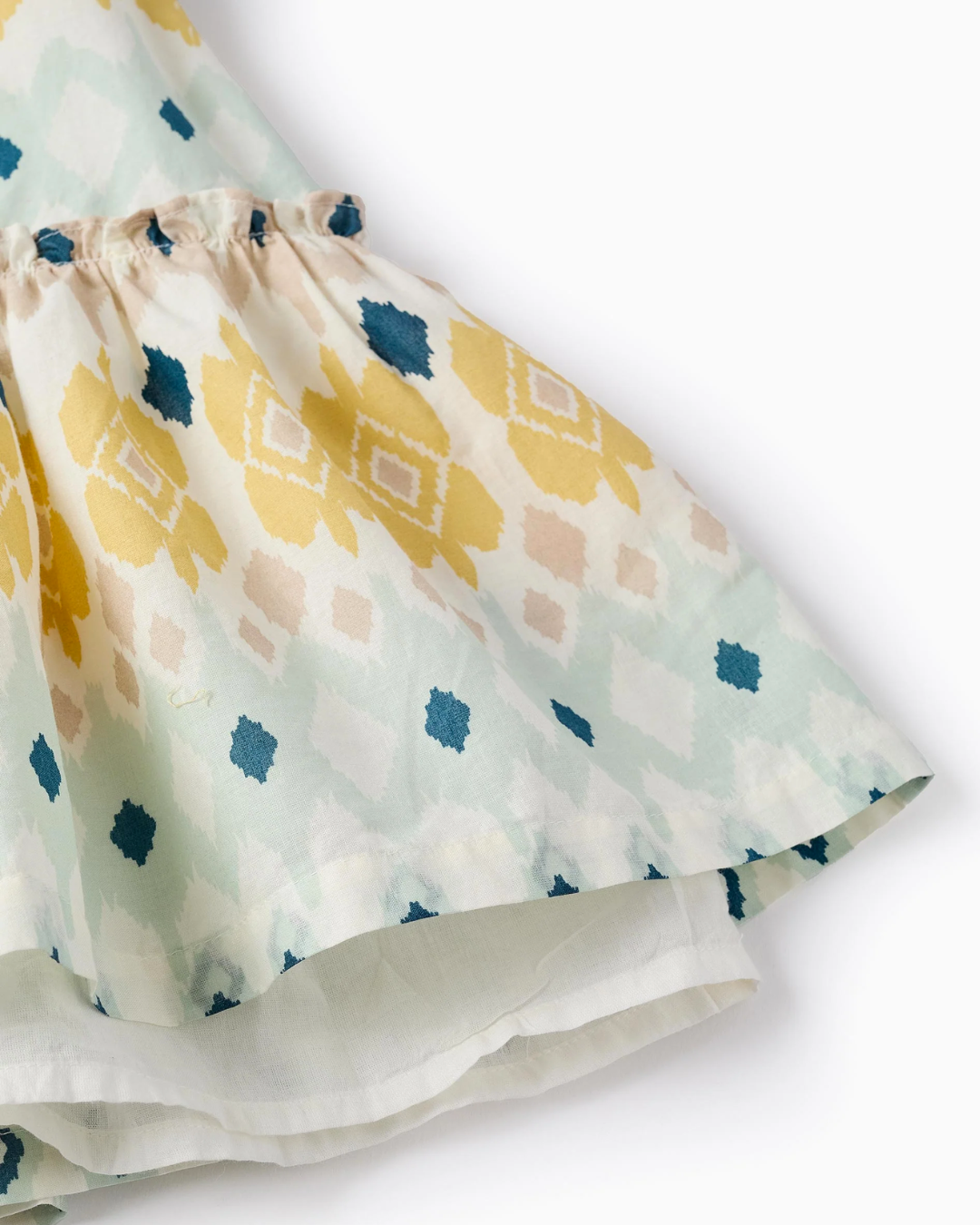 Vestido con Estampado Étnico para Niña, Multicolor