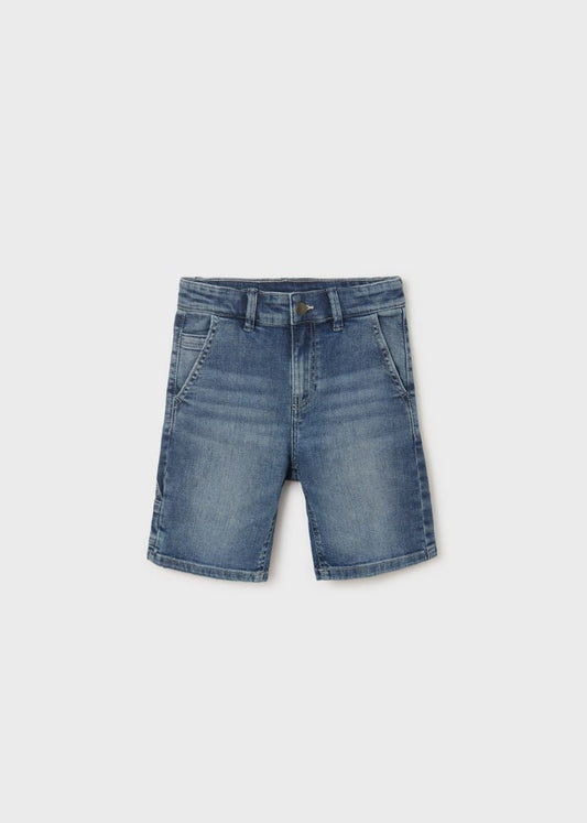 bermuda de mezclilla, con cintura autoajustable, mayoral