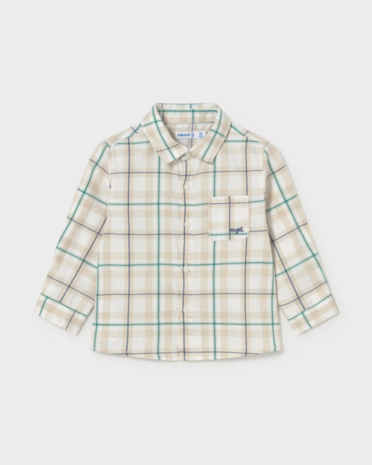 Camisa de manga larga viella cuadros acacia