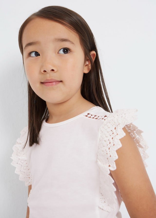 set camiseta manga olan short flores