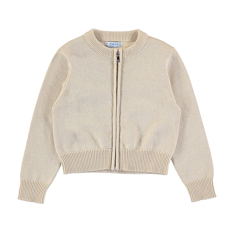 canguro tricot color almendra