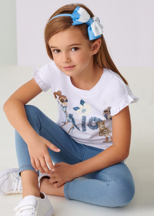 conjunto 2 piezas con legging denim