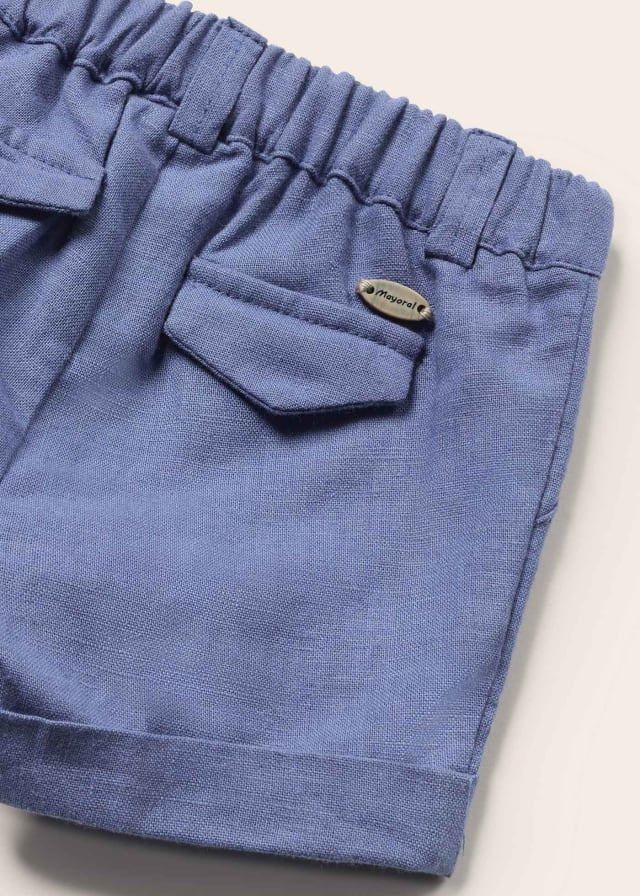 conjunto 2 piezas lino, azul