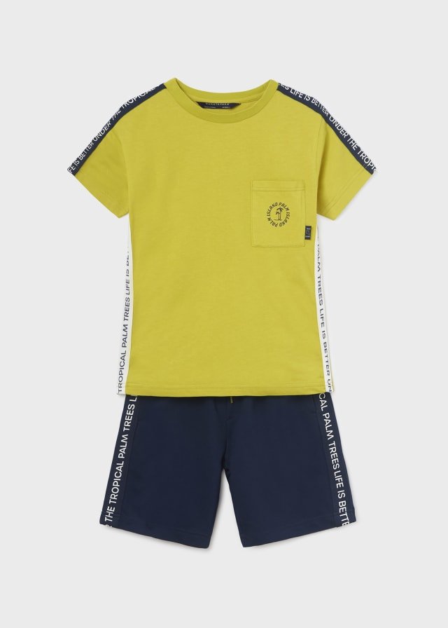 conjunto 2 piezas, camiseta y short.