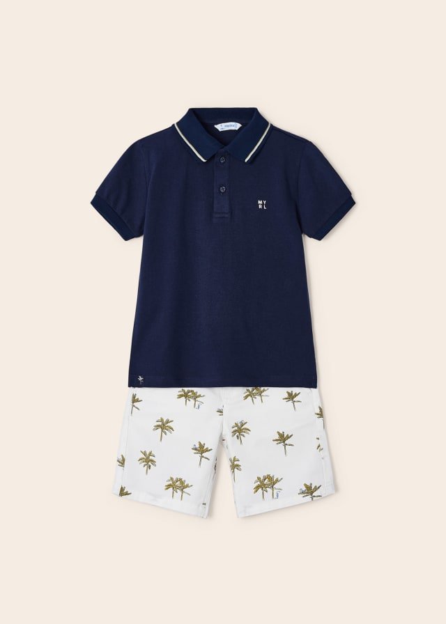 conjunto polo y bermudas