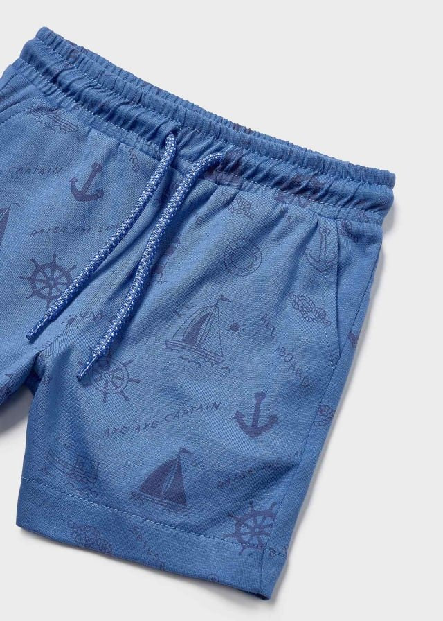 conjunto camiseta y short azul atlántico