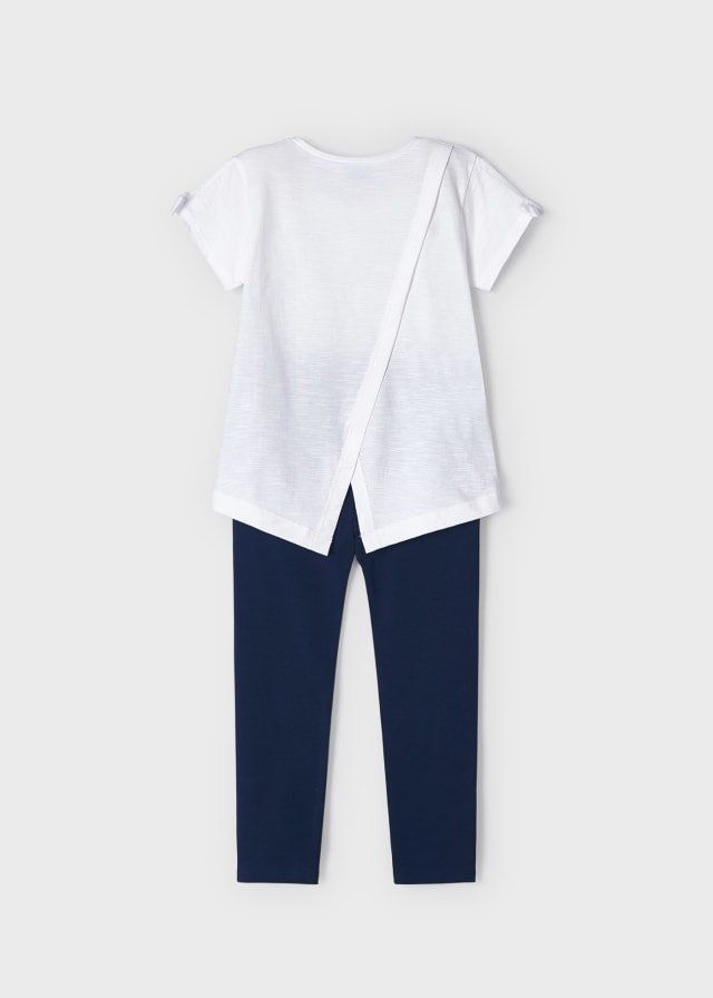 conjunto 2 piezas leggings y camiseta palmeras