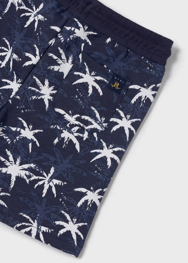 conjunto bermuda punto estampado niño
