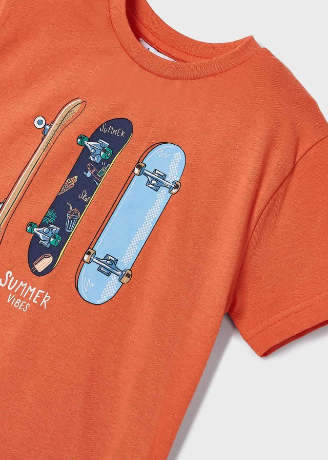 conjunto playera y bermuda estampado summer time