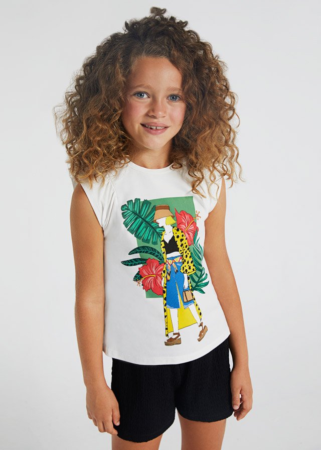 set mayoral camiseta con short color negro