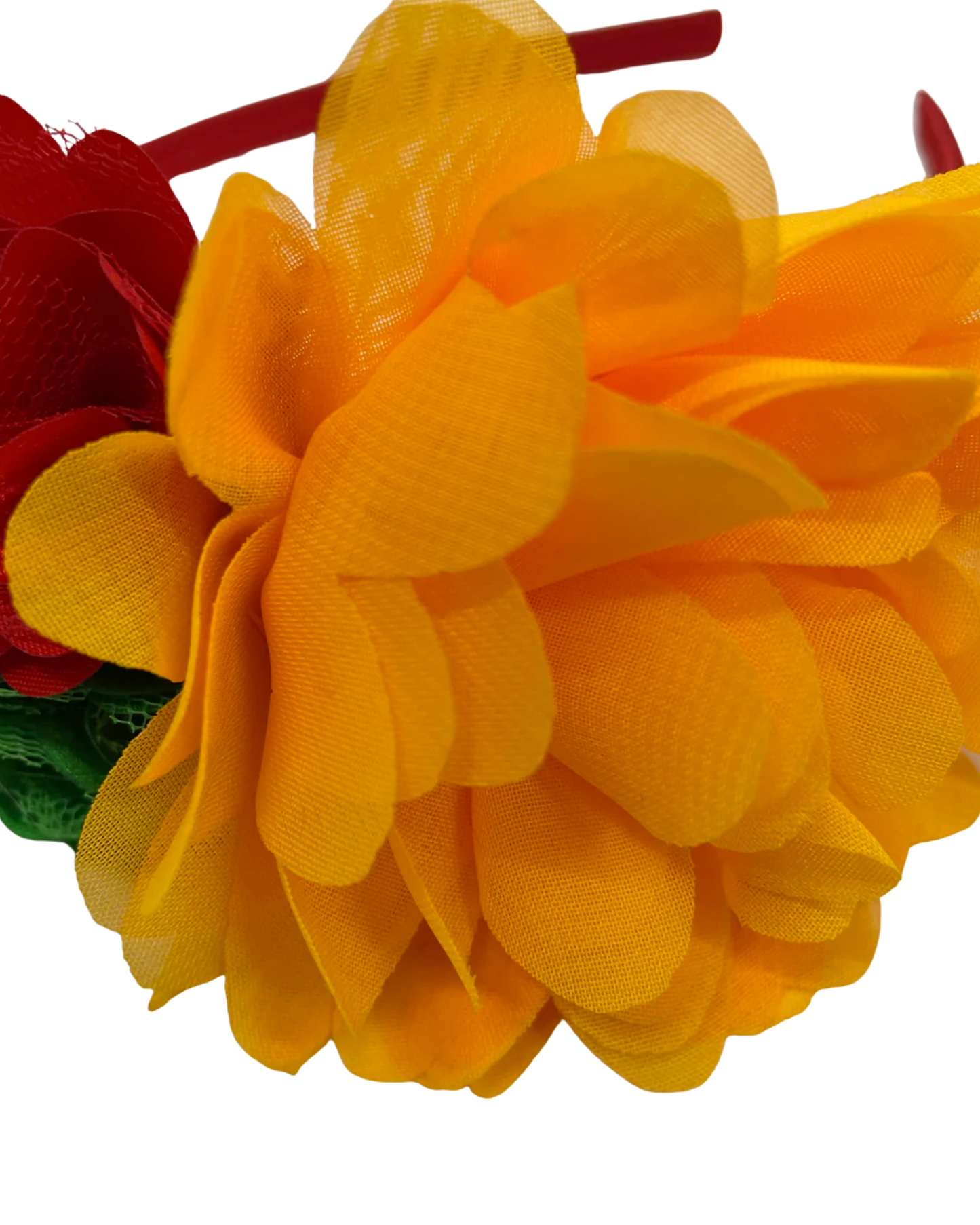 Diadema con 3 Flores Variadas