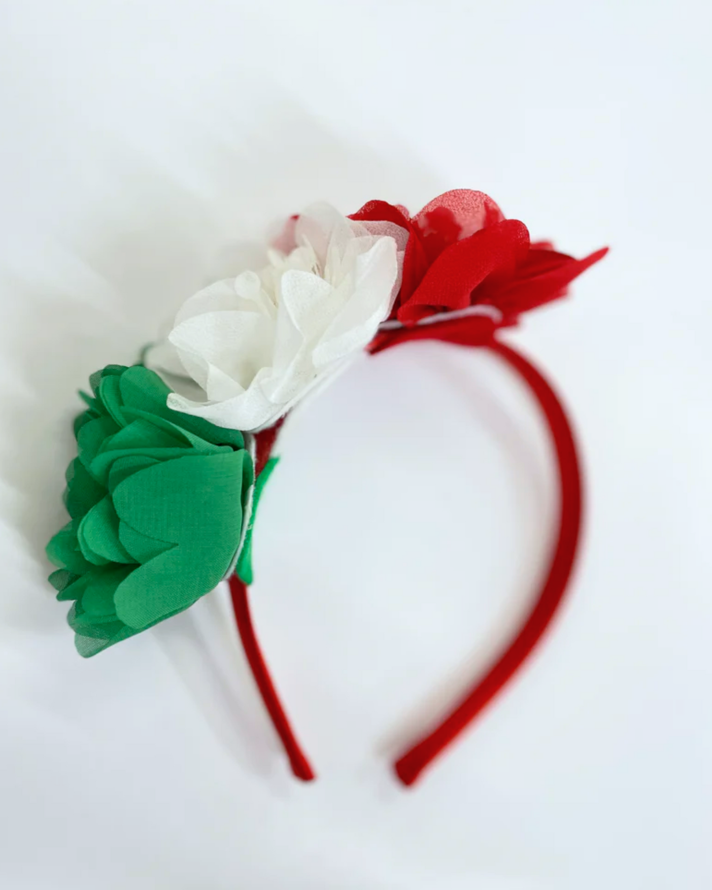 Diadema 3 Flores Colores Bandera