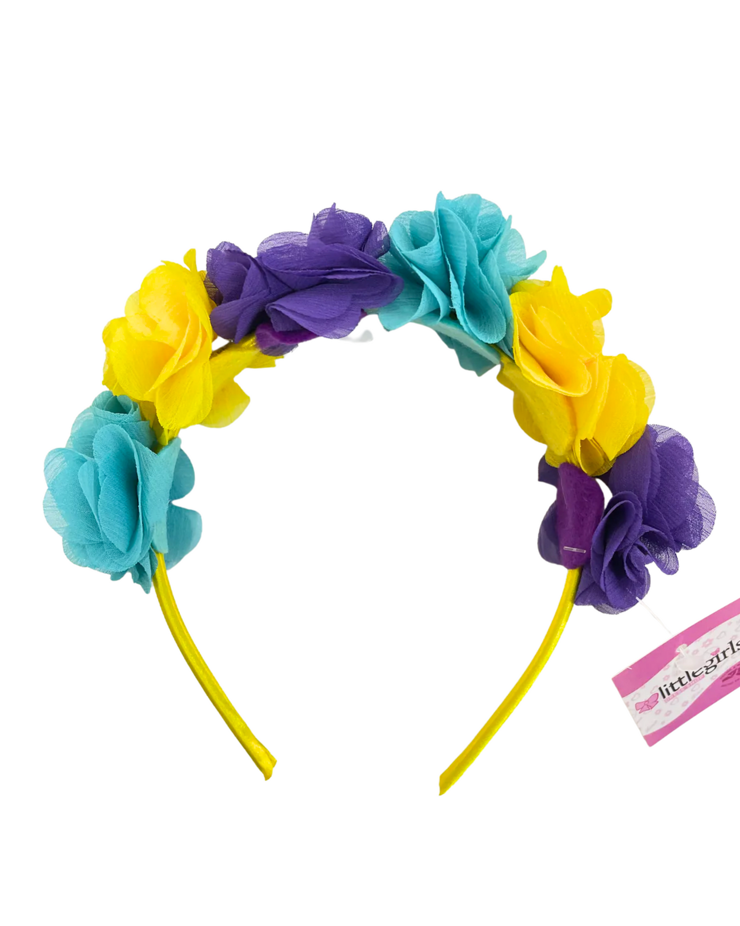 Diadema con Flores Guipiur Colores Varios