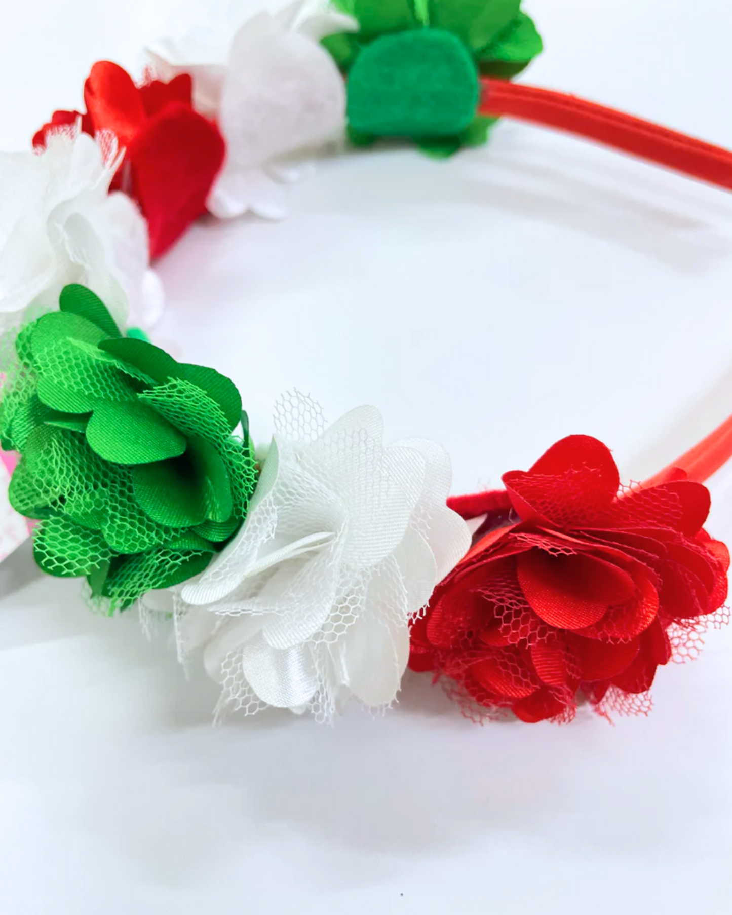 Diadema Flores de Colores Tema Patrio Colores Bandera