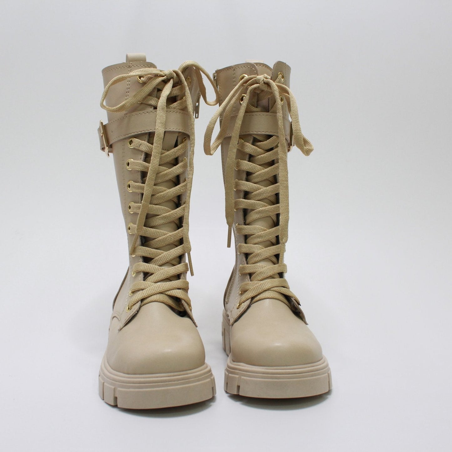 bota tropicana neutra, hebilla oro