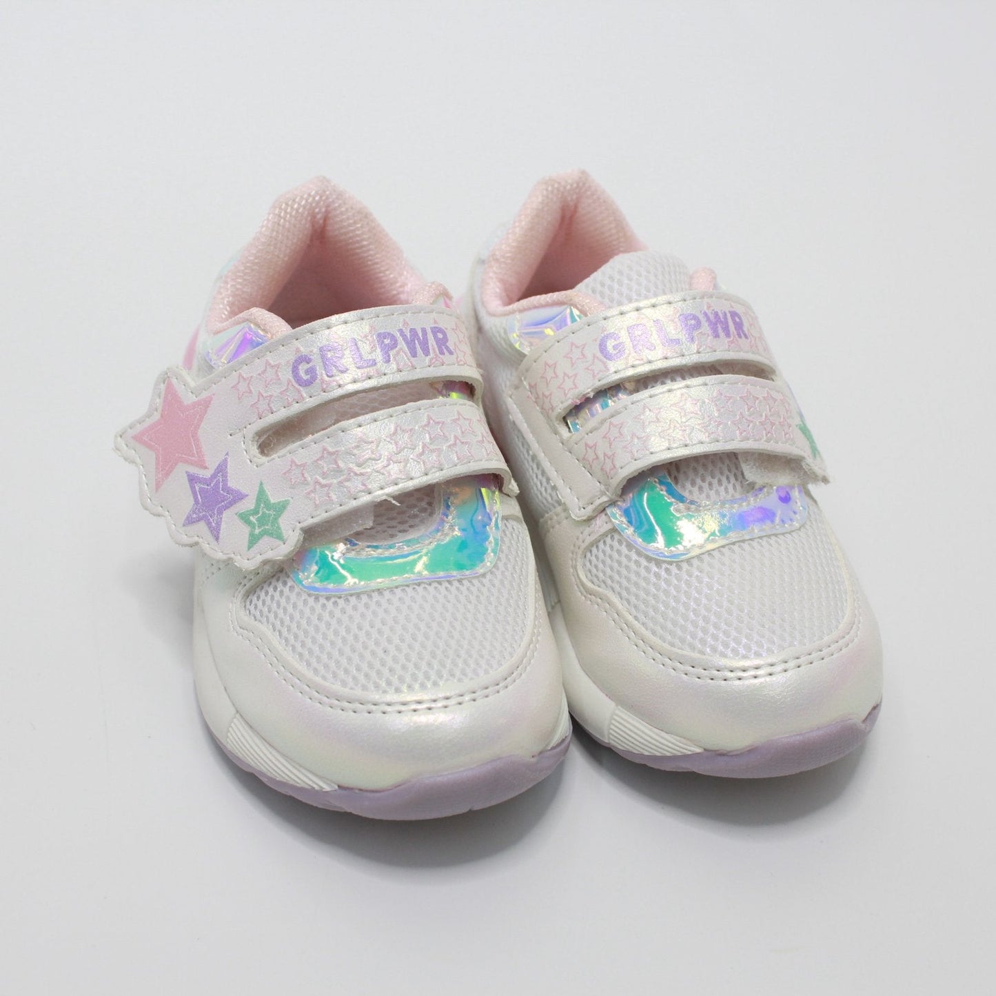 tenis blanco tornasol con estrellas