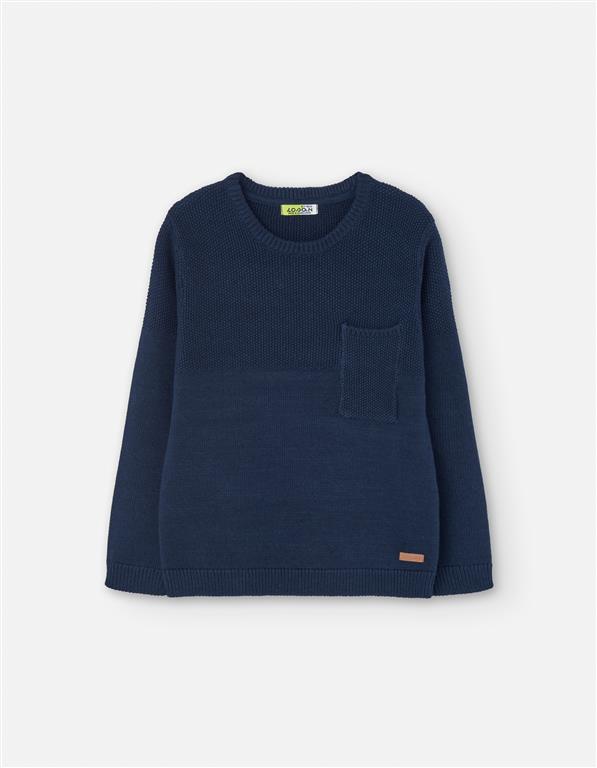 Sweater tejido light navy