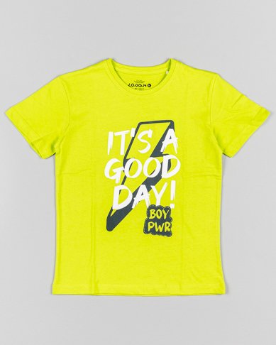 camiseta amarillo limón para niño