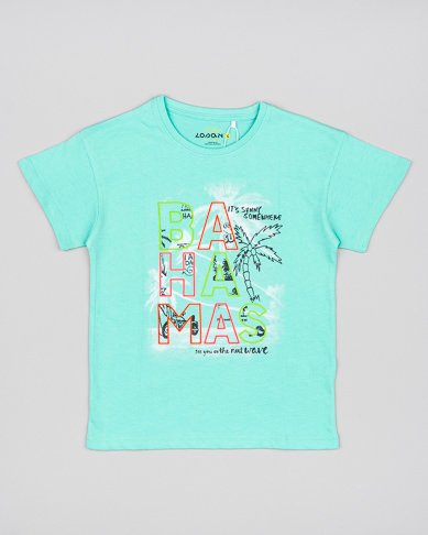 camiseta  manga corta color verde