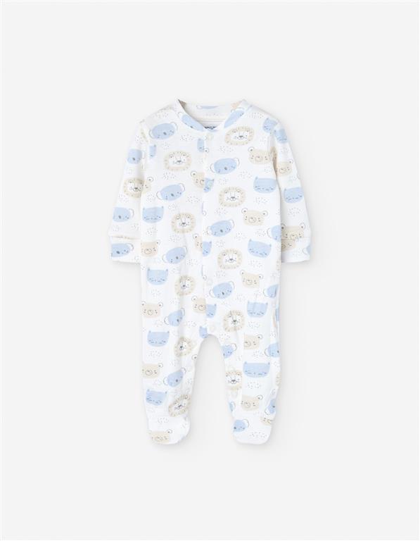 Pelele interlock beige bebe