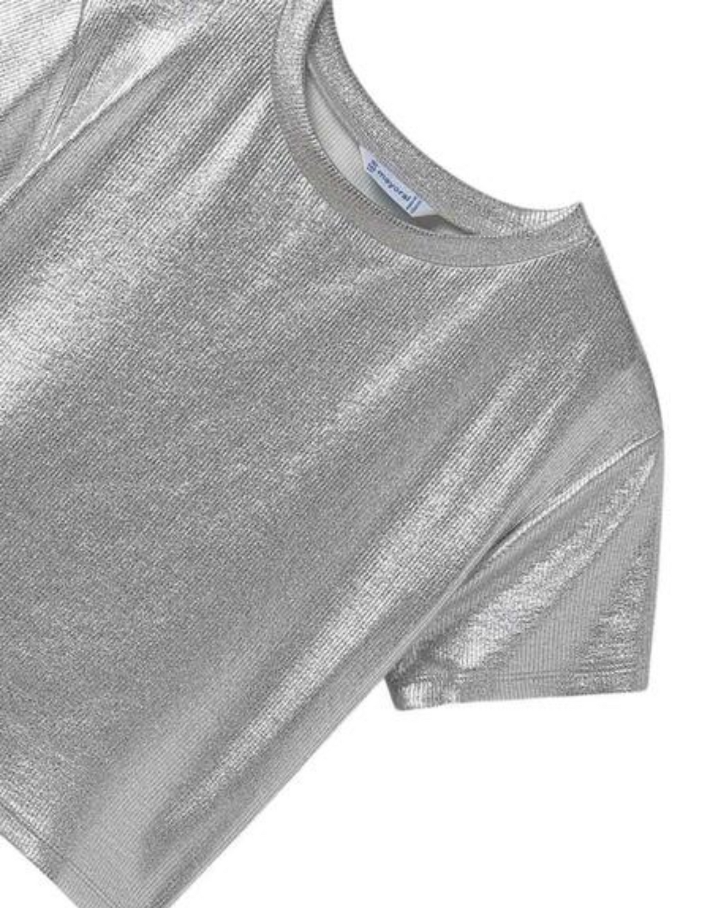 conjunto falda y blusa plata