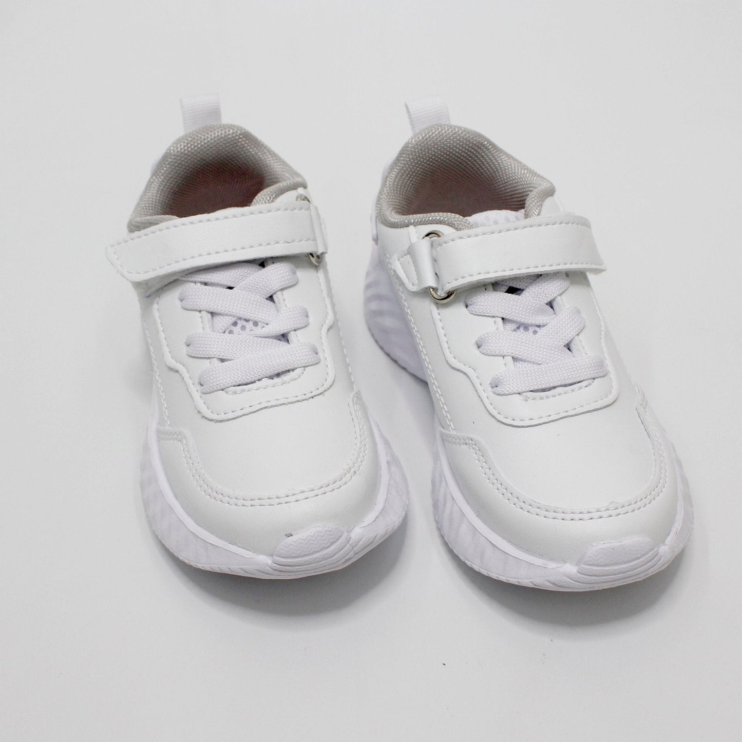 tenis escolar blanco con agujetas, unisex