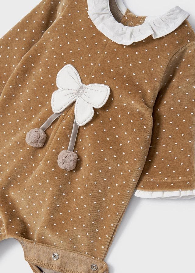 mameluco aterciopelado color caramelo