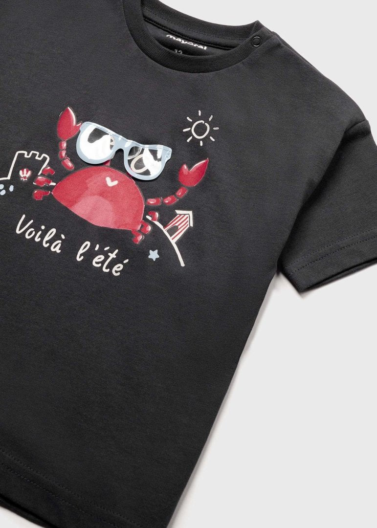 Camiseta interactiva cangrejo