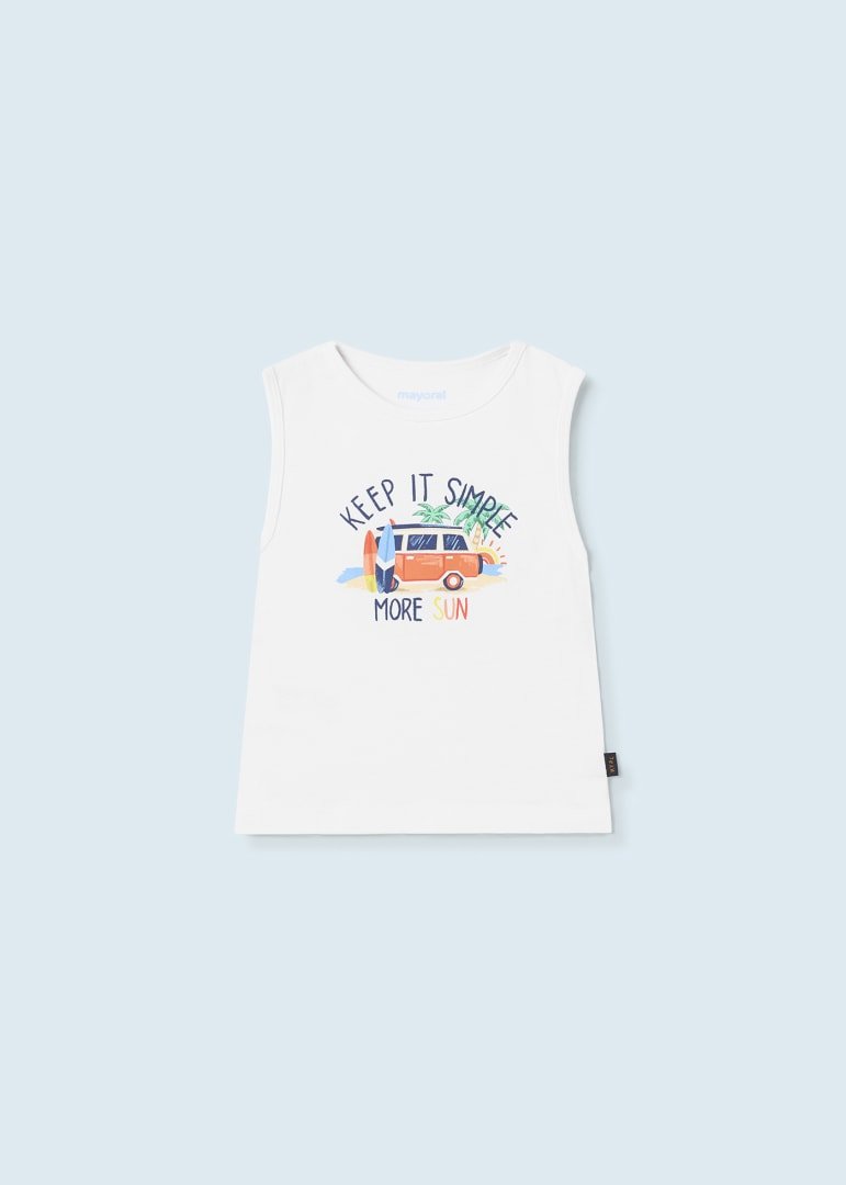 Camiseta sin mangas para bebé