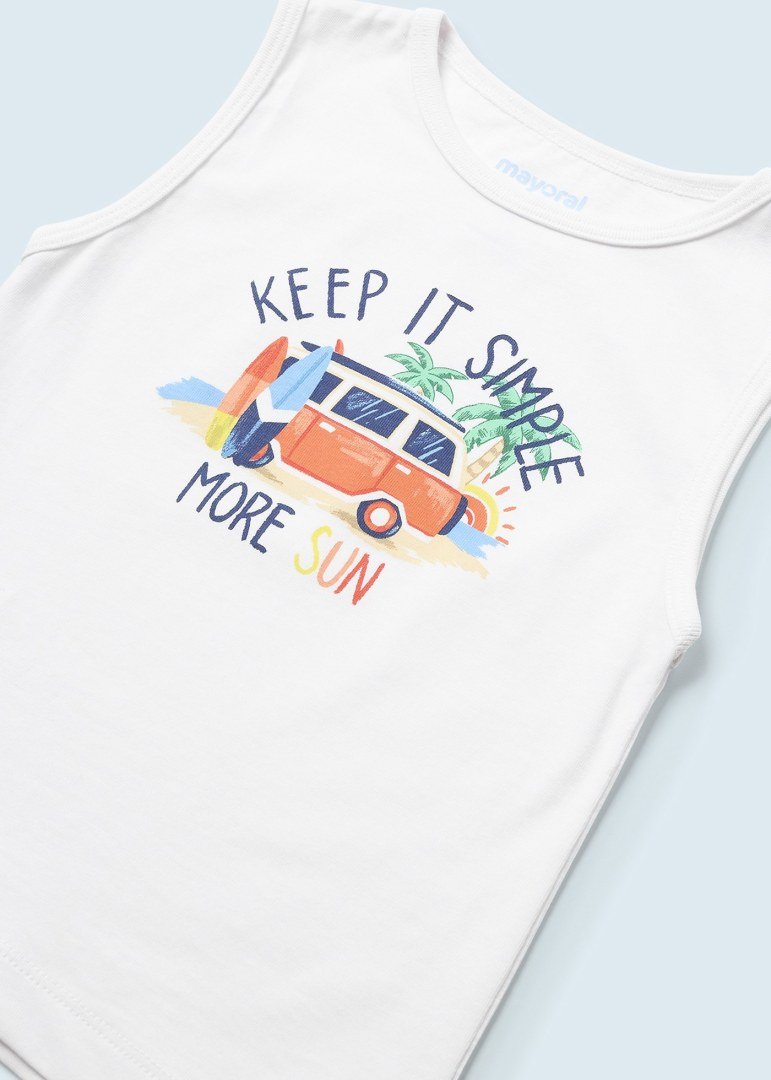 Camiseta sin mangas para bebé