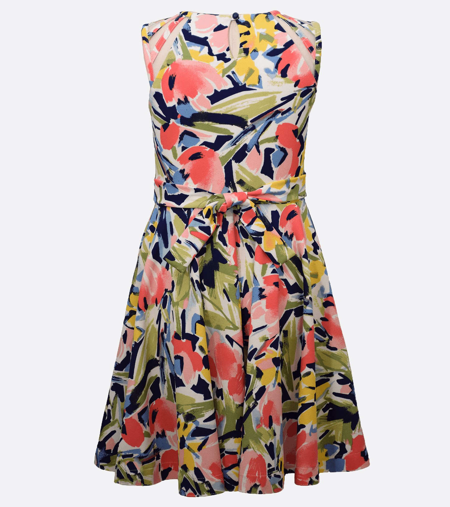 vestido flores marino