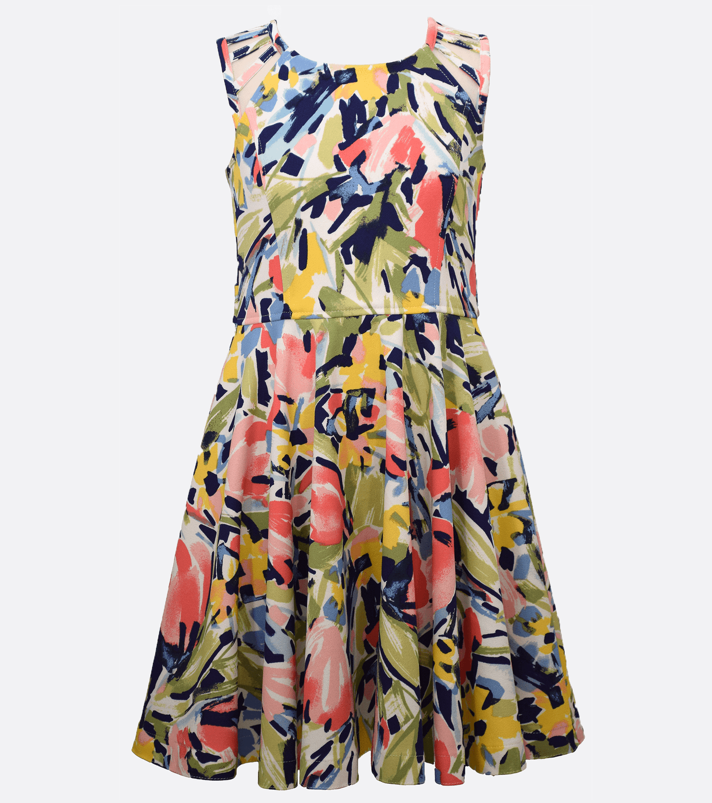 vestido flores marino