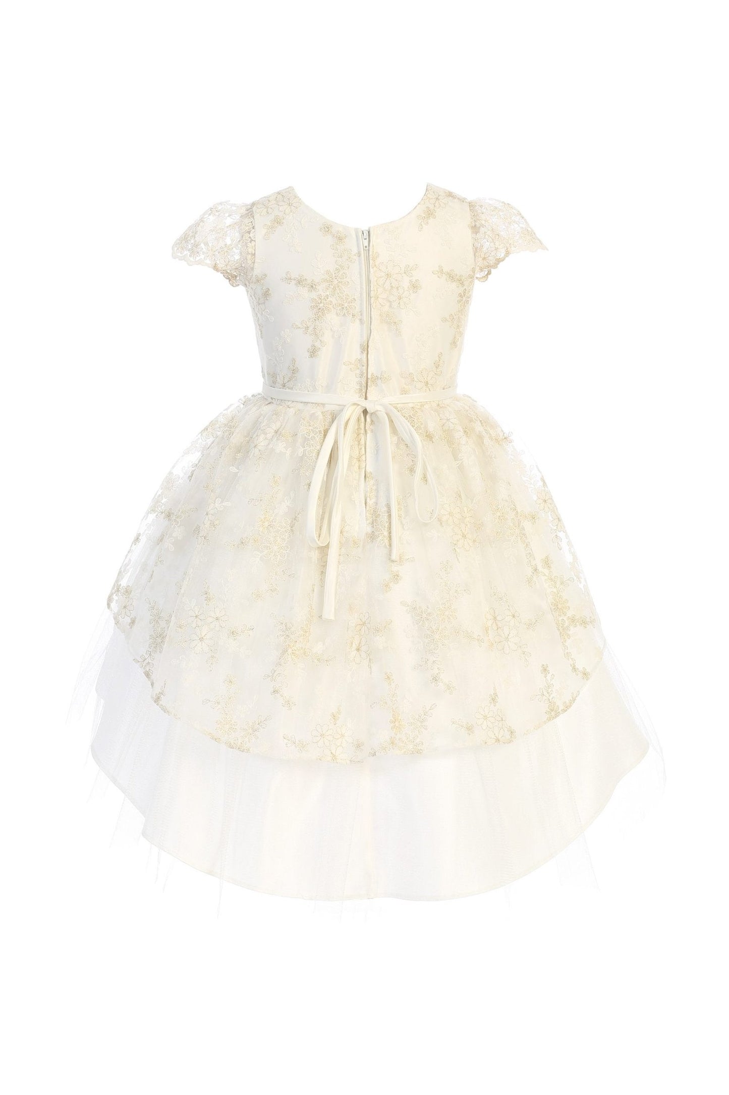 vestido blanco tul, cinto satin