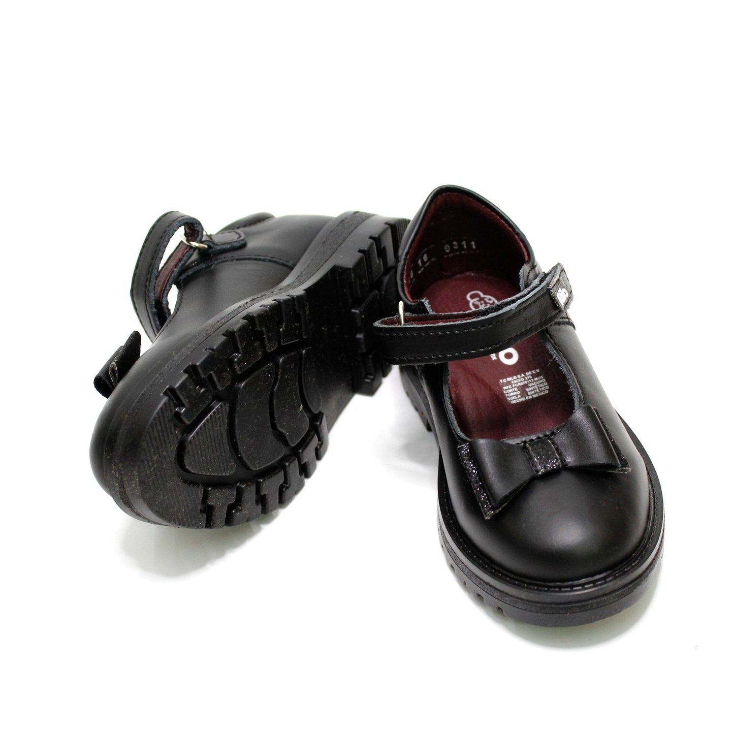zapato escolar piel color negro